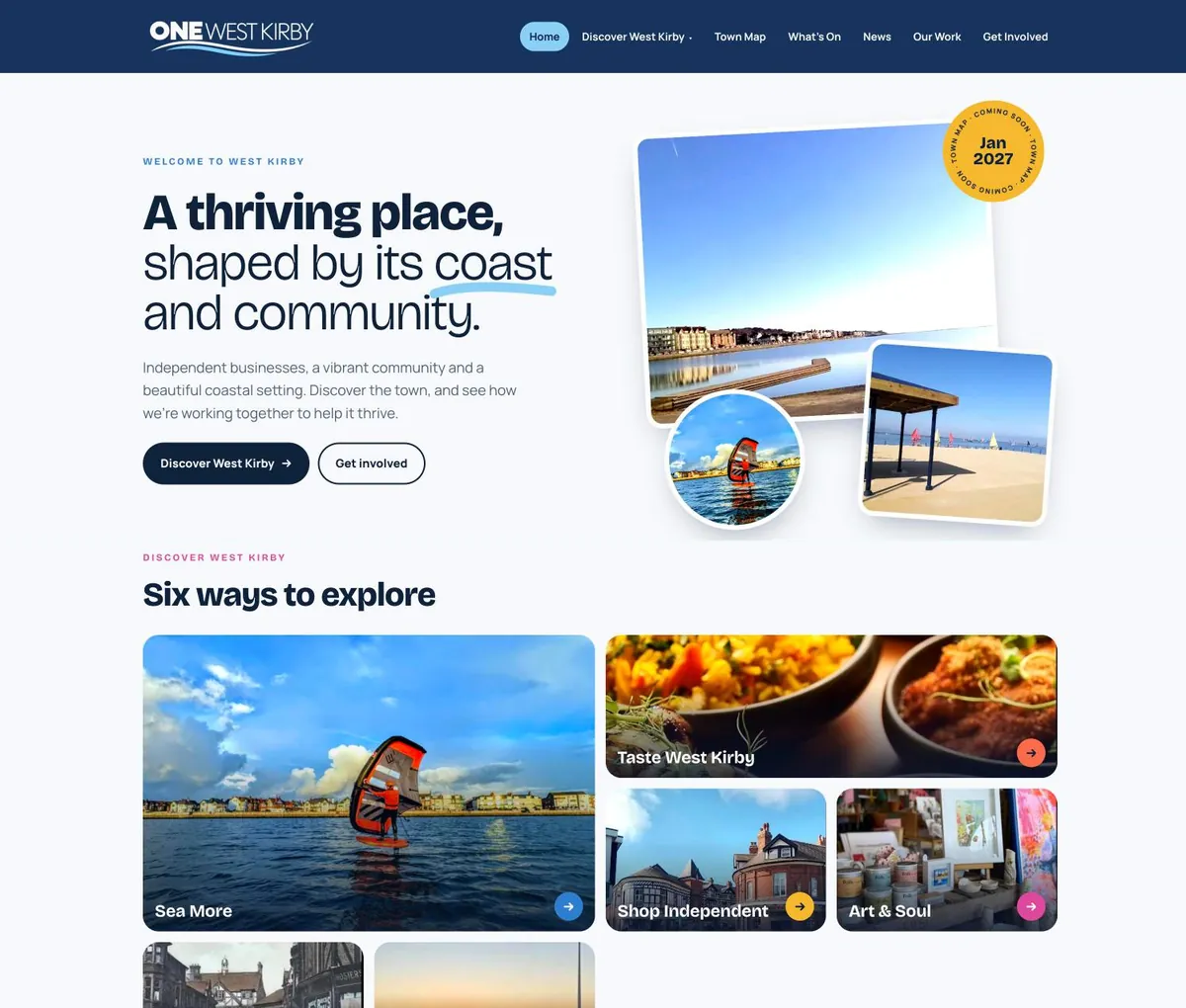 One West Kirby website homepage