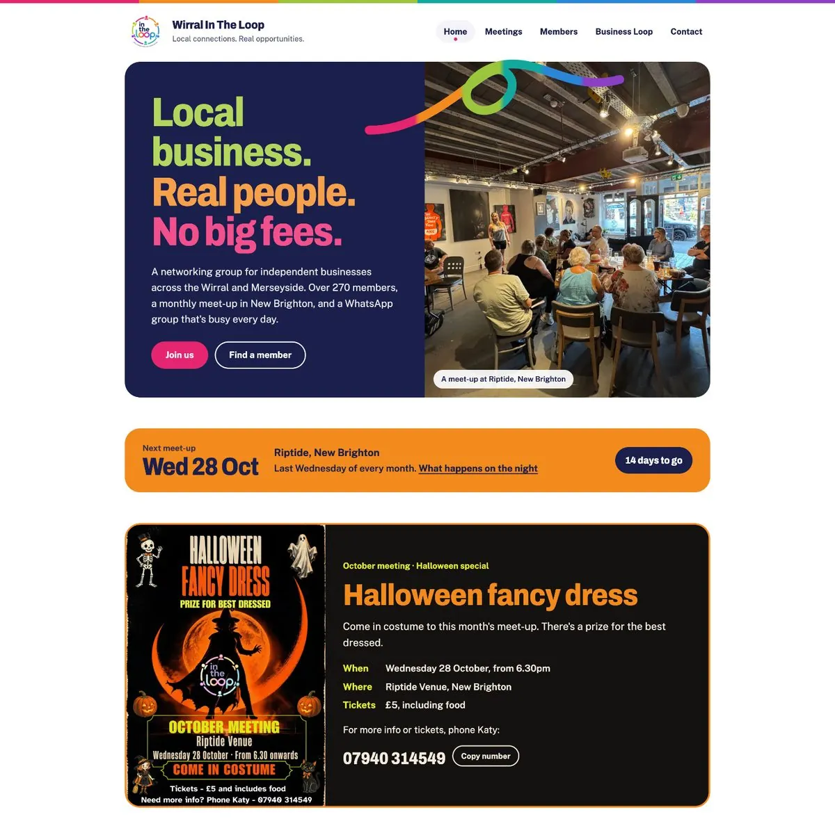 Wirral In The Loop homepage: Local business. Real people. No big fees, with the next meet-up and event details