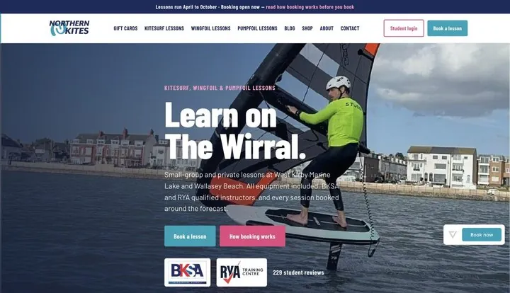 Northern Kites website homepage