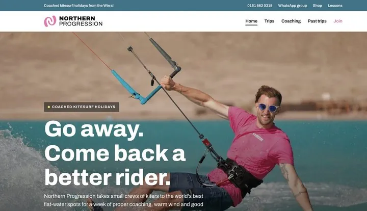 Northern Progression website homepage
