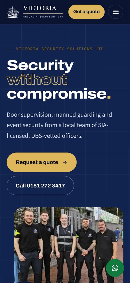 Victoria Security homepage on a phone
